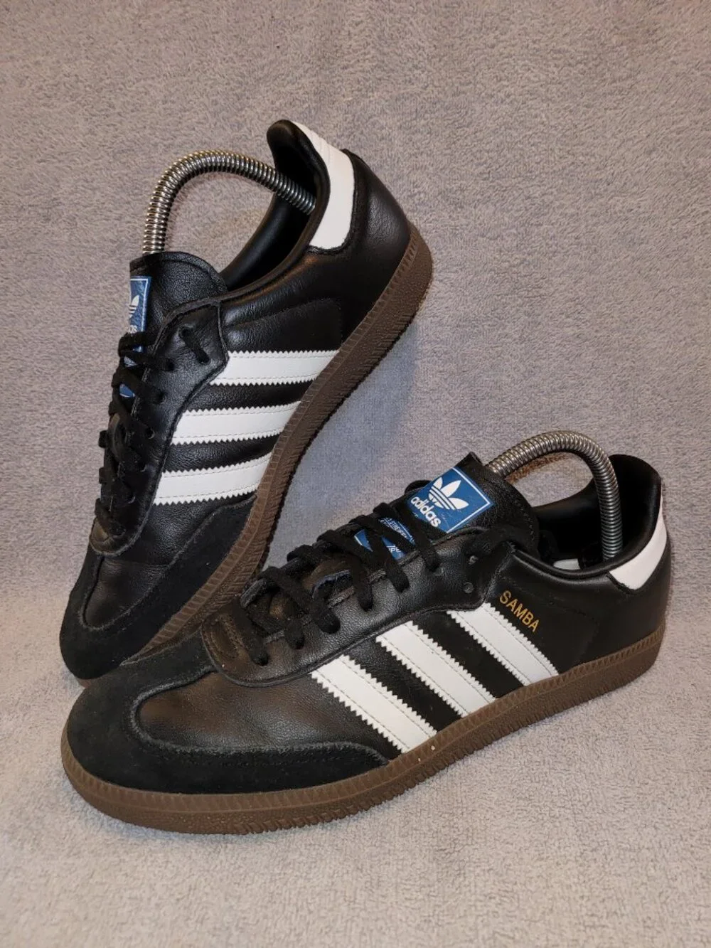 Adidas Samba OG Originals Black White Brown Gum IE3676 Sneakers Big Kids Size 7